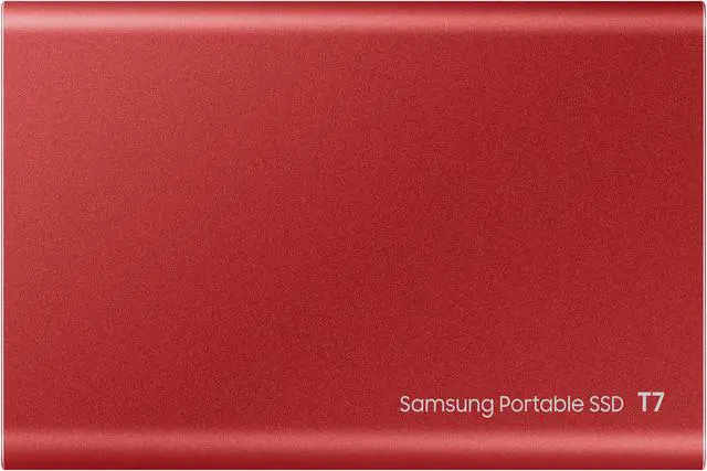 Alt view image 4 of 6 - SAMSUNG T7 Portable SSD 2TB - Up to 1050 MB/s - USB 3.2 Gen 2 External Solid State Drive, Red (MU-PC2T0R/AM)