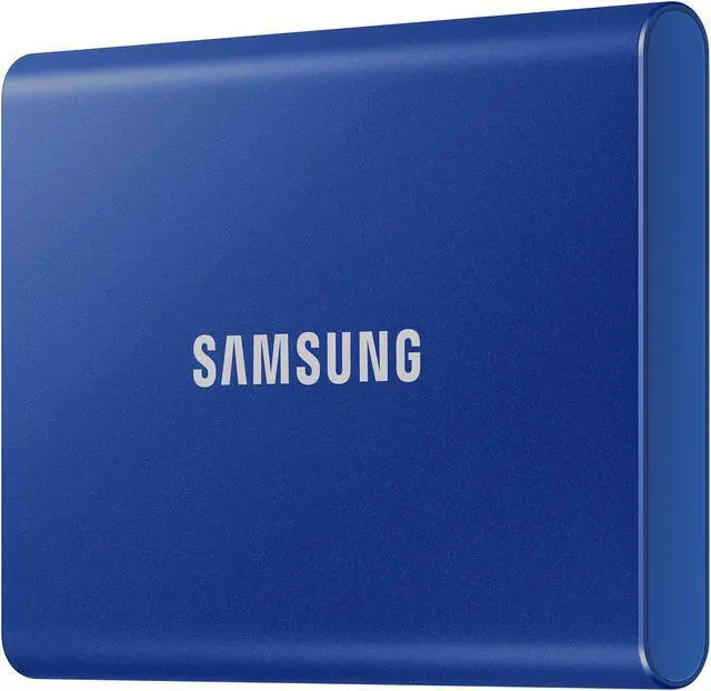 Alt view image 3 of 6 - SAMSUNG T7 Portable SSD, 2TB External Solid State Drive, Speeds Up to 1,050MB/s, USB 3.2 Gen 2, Reliable Storage for Gaming, Students, Professionals, MU-PC2T0H/AM, Blue