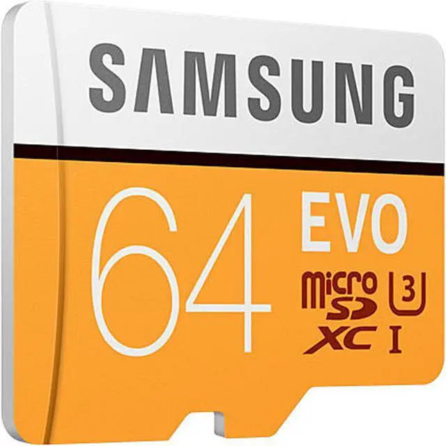 Alt view image 2 of 4 - SAMSUNG EVO 64GB microSDXC Flash Card + Adapter Model MB-MP64HA/AM