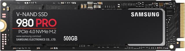 SAMSUNG 980 PRO M.2 2280 500GB PCI-Express Gen 4.0 x4, NVMe 1.3c Samsung  V-NAND Internal Solid State Drive (SSD) MZ-V8P500B/AM