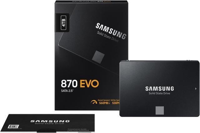 Alt view image 7 of 12 - SAMSUNG 870 EVO 4TB 2.5 Inch SATA III Internal SSD (MZ-77E4T0B/AM) , Black