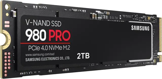 Alt view image 4 of 6 - SAMSUNG 980 PRO SSD 2TB, PCIe 4.0 M.2 2280, Speeds Up-to 6,400MB/s Best for High End Computing, Gaming, and Heavy Duty Workstations (MZV8P2T0B/AM)