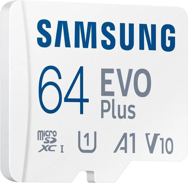 Alt view image 2 of 6 - SAMSUNG EVO Plus 64GB microSDXC Flash Card w/ Adapter Model MB-MC64KA/AM