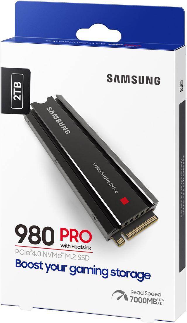 Alt view image 9 of 11 - SAMSUNG 980 PRO SSD with Heatsink 2TB, PCIe 4.0 M.2 2280, Speeds Up-to 7,000MB/s, Best for High End Computing, Workstations and Compatible with Playstation5 (MZ-V8P2T0CW)