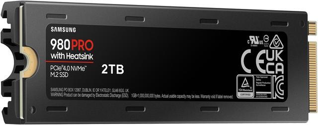 Alt view image 7 of 11 - SAMSUNG 980 PRO SSD with Heatsink 2TB, PCIe 4.0 M.2 2280, Speeds Up-to 7,000MB/s, Best for High End Computing, Workstations and Compatible with Playstation5 (MZ-V8P2T0CW)