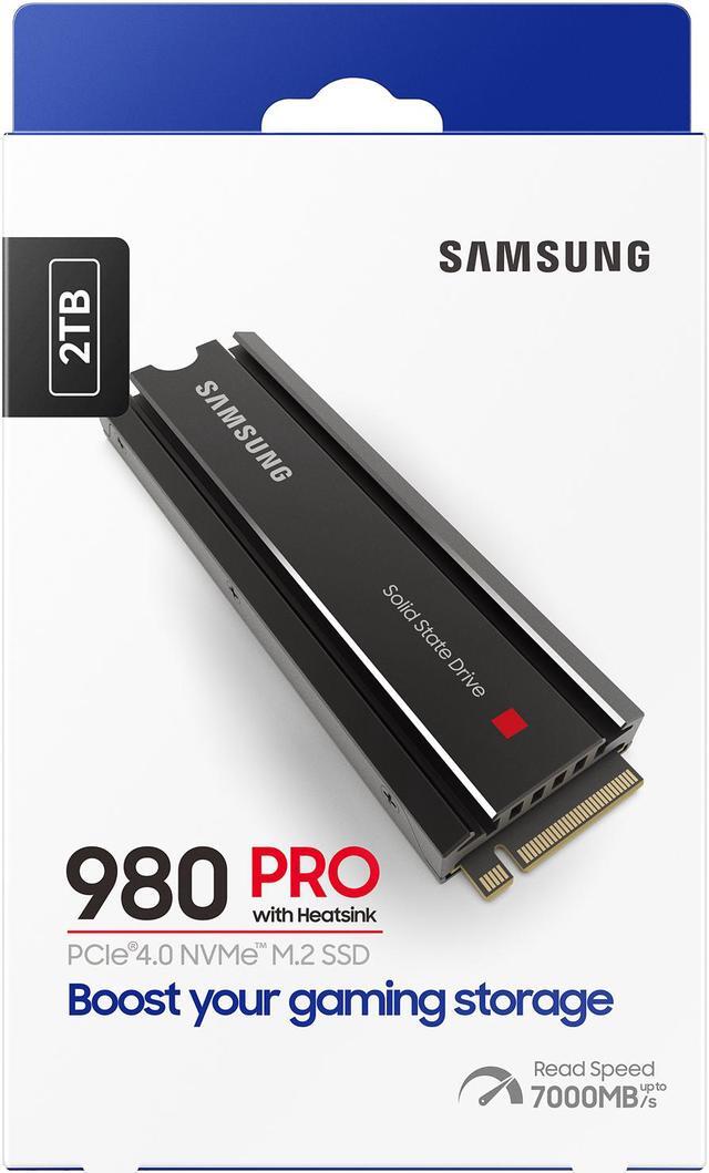 Alt view image 10 of 11 - SAMSUNG 980 PRO SSD with Heatsink 2TB, PCIe 4.0 M.2 2280, Speeds Up-to 7,000MB/s, Best for High End Computing, Workstations and Compatible with Playstation5 (MZ-V8P2T0CW)