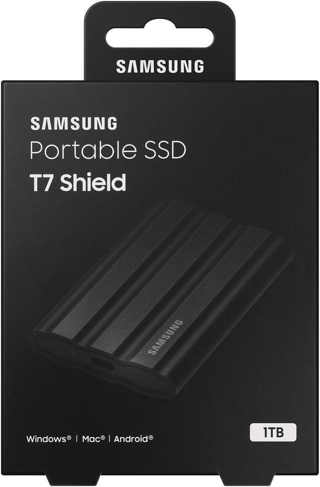 Alt view image 6 of 8 - SAMSUNG T7 Shield 1TB, up to 1050MB/s, USB 3.2 Gen2, Rugged, IP65 Rated, for Photographers, Content Creators and Gaming, Portable External Solid State Drive (MU-PE1T0S/AM, 2022), Black