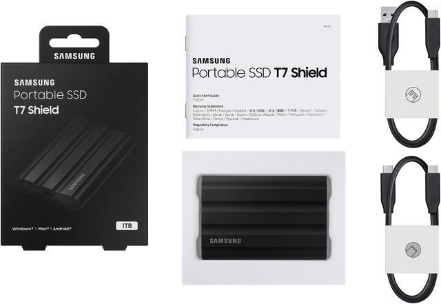 Alt view image 5 of 8 - SAMSUNG T7 Shield 1TB, up to 1050MB/s, USB 3.2 Gen2, Rugged, IP65 Rated, for Photographers, Content Creators and Gaming, Portable External Solid State Drive (MU-PE1T0S/AM, 2022), Black