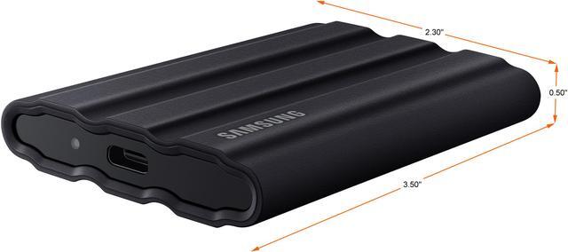Alt view image 7 of 8 - SAMSUNG T7 Shield 1TB, up to 1050MB/s, USB 3.2 Gen2, Rugged, IP65 Rated, for Photographers, Content Creators and Gaming, Portable External Solid State Drive (MU-PE1T0S/AM, 2022), Black
