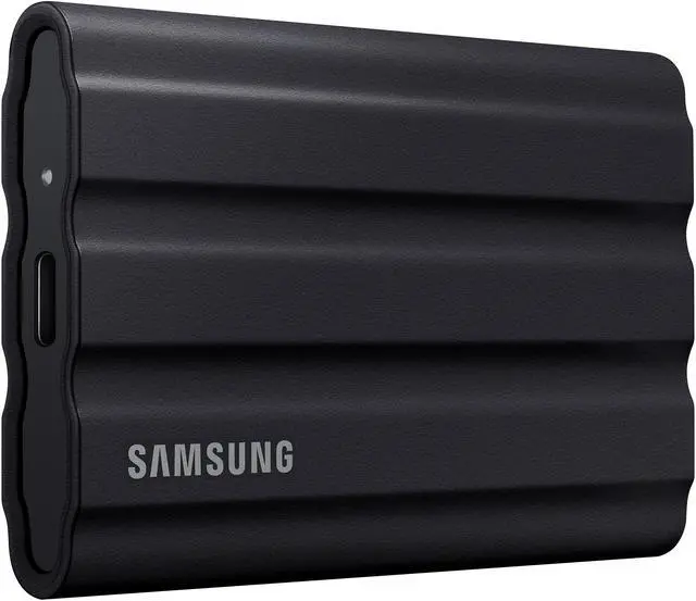 Alt view image 2 of 8 - SAMSUNG T7 Shield 2TB, Portable SSD, up-to 1050MB/s, USB 3.2 Gen2, Rugged,IP65 Water & Dust Resistant, for Photographers, Content Creators and Gaming, Extenal Solid State Drive (MU-PE2T0S/AM), Black