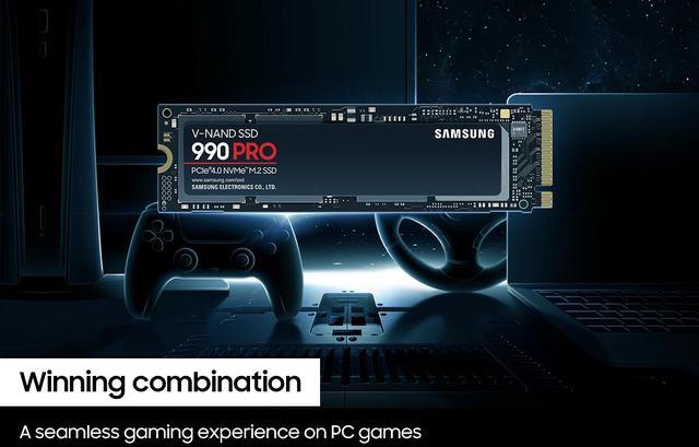 Alt view image 8 of 7 - SAMSUNG 990 PRO SSD 1TB PCIe 4.0 M.2 2280 Internal Solid State Hard Drive, Seq. Read Speeds Up to 7,450 MB/s for High End Computing, Gaming, and Heavy Duty Workstations, MZ-V9P1T0B/AM