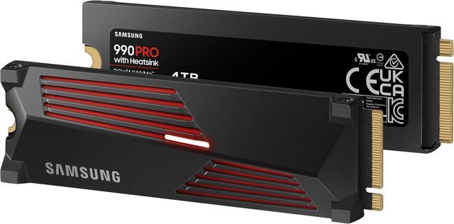 Alt view image 5 of 5 - SAMSUNG 990 PRO w/Heatsink SSD 4TB, PCIe Gen4 M.2 2280 Internal Solid State Hard Drive, Seq. Read Speeds Up to 7,450MB/s for High End Computing, Workstations, Compatible w/Playstation 5, MZ-V9P4T0CW