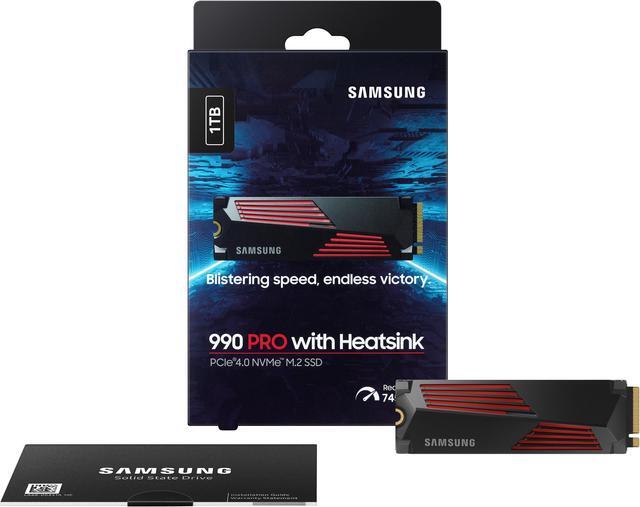 Alt view image 6 of 5 - SAMSUNG 990 PRO w/Heatsink SSD 4TB, PCIe Gen4 M.2 2280 Internal Solid State Hard Drive, Seq. Read Speeds Up to 7,450MB/s for High End Computing, Workstations, Compatible w/Playstation 5, MZ-V9P4T0CW