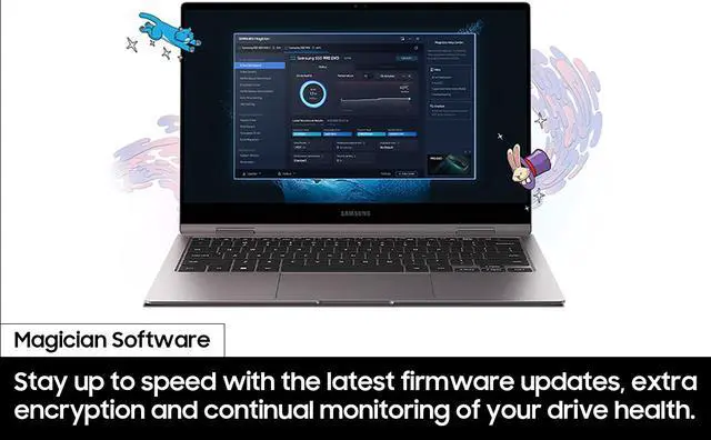 Alt view image 9 of 8 - SAMSUNG 990 EVO SSD 2TB, PCIe Gen 4x4 |  Gen 5x2 M.2 2280, Speeds Up-to 5,000MB/s,  Upgrade Storage for PC/Laptops, HMB  Technology and Intelligent Turbowrite (MZ-V9E2T0B/AM)