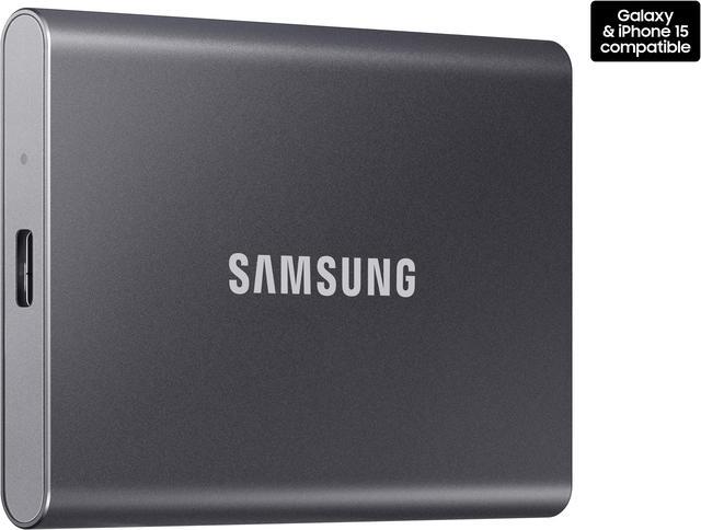 Alt view image 2 of 4 - SAMSUNG T7 Portable SSD, 4TB External Solid State Drive, Speeds Up to 1,050MB/s, USB 3.2 Gen 2, Reliable Storage for Gaming, Students, Professionals, MU-PC4T0T/AM, Gray
