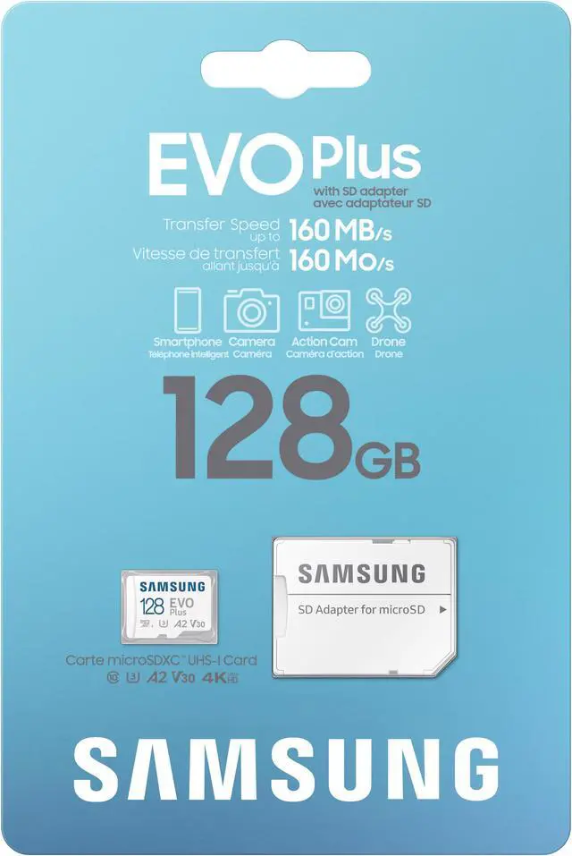 Main image of SAMSUNG EVO Plus 128GB microSDXC Flash Card w/ Adapter Model MB-MC128SA/CA