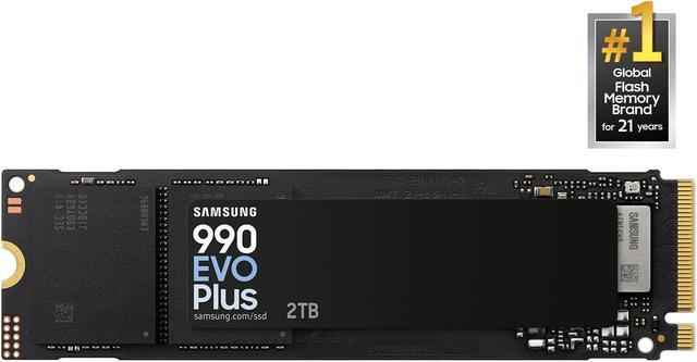 SAMSUNG 990 EVO PLUS SSD 2TB, PCIe Gen 4x4 | Gen 5x2 M.2 2280, Speeds Up-to  7,250 MB/s, Upgrade Storage for PC/Laptops, HMB Technology and Intelligent  ...