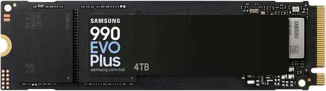 Alt view image 2 of 9 - SAMSUNG 990 EVO PLUS SSD 4TB, PCIe Gen 4x4 | Gen 5x2 M.2 2280, Speeds Up-to 7,250 MB/s, Upgrade Storage for PC/Laptops, HMB Technology and Intelligent Turbowrite 2.0 (MZ-V9S4T0B/AM)