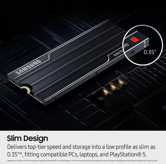 Alt view image 10 of 9 - SAMSUNG SSD 9100 PRO with Heatsink 2TB, PCIe 5.0x4 M.2 2280, Seq. Read Speeds Up to 14,800/13,400 MB/s, Best for AI Computing, Gaming, and Heavy Duty Workstations (MZ- VAP2T0CW)