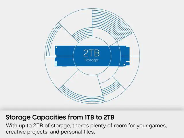 Alt view image 4 of 6 - SAMSUNG 990 M.2 2280 2TB PCI-Express 4.0 x4 Samsung V NAND Internal Solid State Drive (SSD) MZ-V9V2T0B/AM