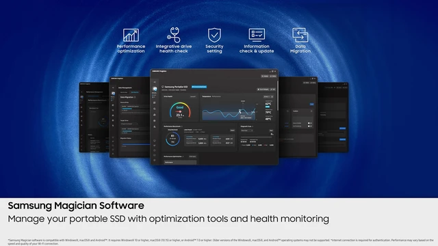 Alt view image 9 of 19 - SAMSUNG Portable SSD P7 1TB, Read/Write Speeds of up to 4000/3700 MB/s, Made for Creative Professionals, AI Content Producers, and Capacity Expanders (MU-PF1T0G/AM)