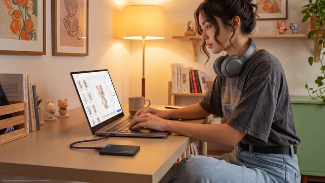 Alt view image 15 of 19 - SAMSUNG Portable SSD P7 1TB, Read/Write Speeds of up to 4000/3700 MB/s, Made for Creative Professionals, AI Content Producers, and Capacity Expanders (MU-PF1T0G/AM)