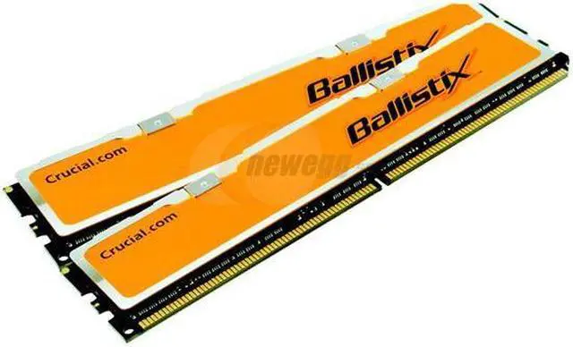 Main image of Crucial Ballistix 2GB (2 x 1GB) DDR 500 (PC 4000) Dual Channel Kit Desktop Memory Model BL2KIT12864Z503.16T