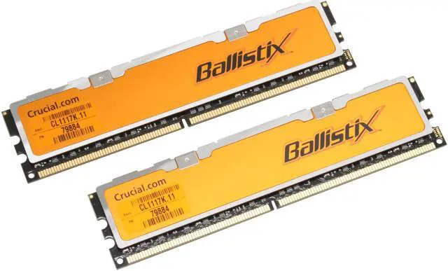 Alt view image 2 of 3 - Crucial Ballistix 2GB (2 x 1GB) DDR2 1066 (PC2 8500) Dual Channel Kit Desktop Memory Model BL2KIT12864AA1065