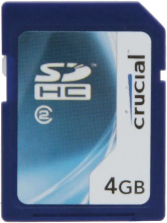 Alt view image 2 of 3 - Crucial 4GB Secure Digital High-Capacity (SDHC) Flash Card Model CT4GBSDHC