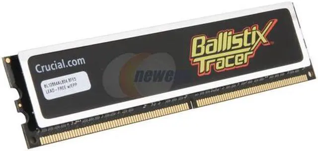 Alt view image 2 of 2 - Crucial Ballistix Tracer 1GB DDR2 800 (PC2 6400) Desktop Memory Model BL12864AL804