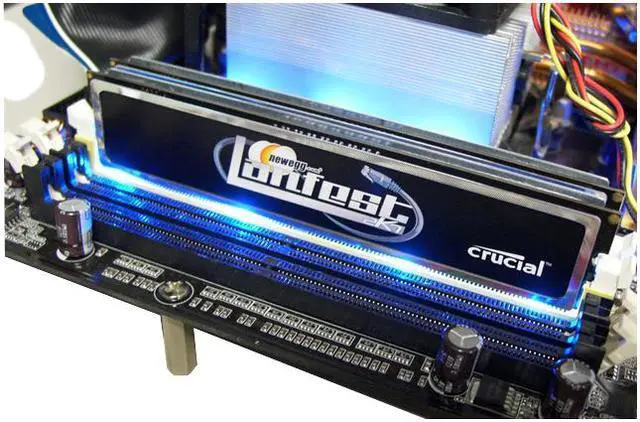 Alt view image 2 of 3 - Crucial 2GB (2 x 1GB) DDR2 800 (PC2 6400) Dual Channel Kit Desktop Memory Model NE2KIT12864AL804