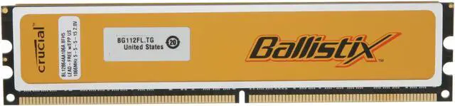 Alt view image 2 of 3 - Crucial Ballistix 1GB DDR2 1066 (PC2 8500) Desktop Memory Model BL12864AA106A