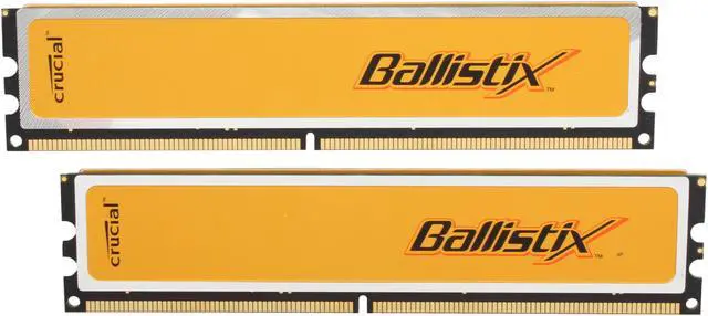 Main image of Crucial Ballistix 2GB (2 x 1GB) DDR2 1066 (PC2 8500) Dual Channel Kit Desktop Memory Model BL2KIT12864AA106A