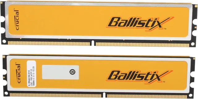 Alt view image 2 of 3 - Crucial Ballistix 2GB (2 x 1GB) DDR2 1066 (PC2 8500) Dual Channel Kit Desktop Memory Model BL2KIT12864AA106A