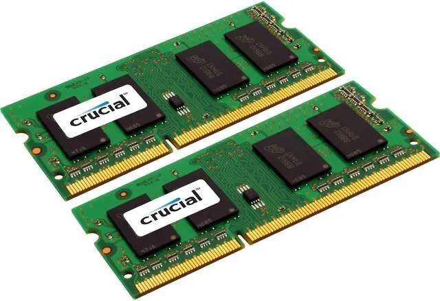 Main image of Crucial 4GB (2 x 2GB) 204-Pin DDR3 SO-DIMM DDR3 1333 (PC3 10600) Laptop Memory Model CT2KIT25664BC1339