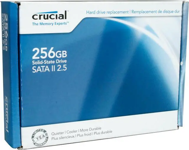 Main image of Crucial 2.5" 256GB SATA II MLC Internal Solid State Drive (SSD) CT256M225