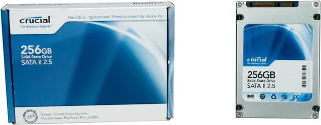 Alt view image 6 of 6 - Crucial 2.5" 256GB SATA II MLC Internal Solid State Drive (SSD) CT256M225