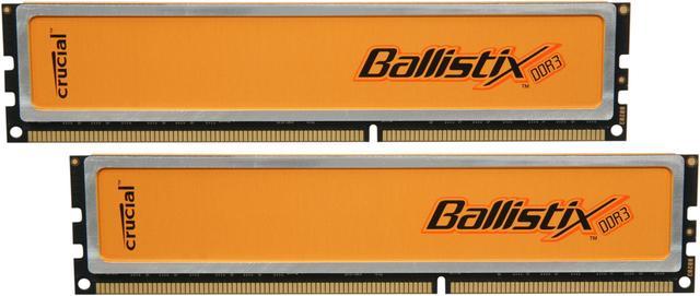 Crucial high quality BL3KIT25664TG1337 3x 2GB DDR3 Ballistix PC3 10600 CL7 New Red #74