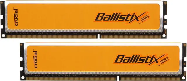 Main image of Crucial Ballistix 4GB (2 x 2GB) DDR3 1600 (PC3 12800) Desktop Memory Model BL2KIT25664BN1608