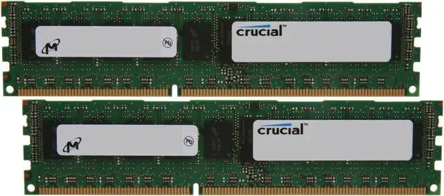 Main image of Crucial 8GB (2 x 4GB) ECC Registered DDR3 1333 (PC3 10600) Server Memory Model CT2KIT51272BB1339
