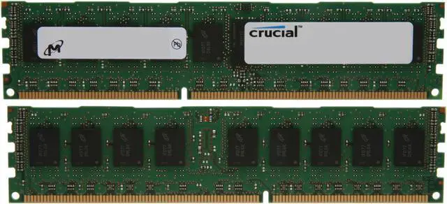 Alt view image 2 of 3 - Crucial 8GB (2 x 4GB) ECC Registered DDR3 1333 (PC3 10600) Server Memory Model CT2KIT51272BB1339