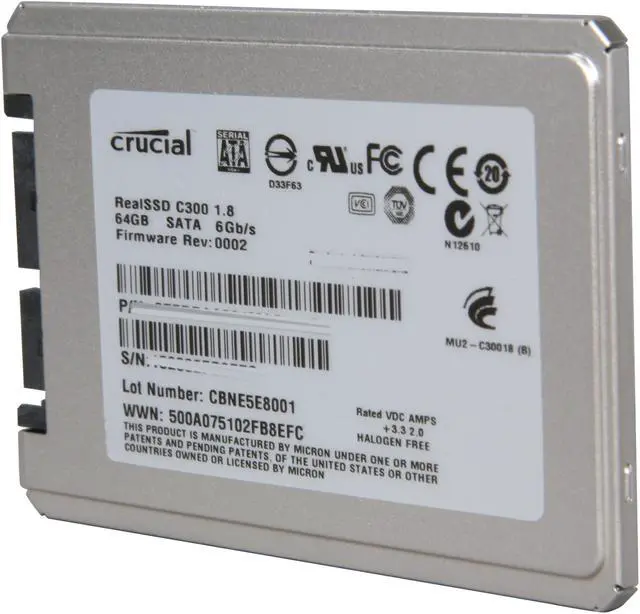 Alt view image 2 of 6 - Crucial RealSSD C300 64GB SATA III MLC Internal Solid State Drive (SSD) CTFDDAA064MAG-1G1