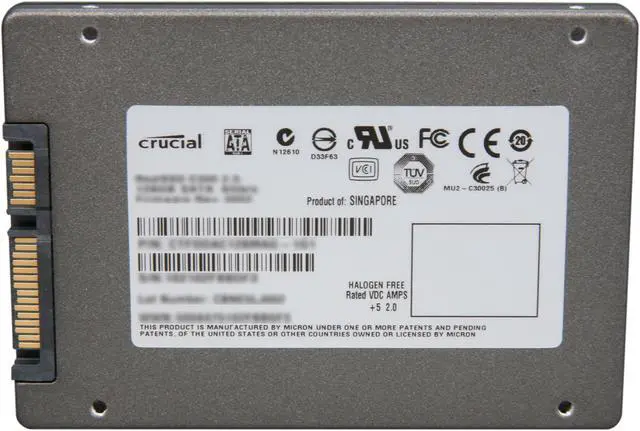 Alt view image 5 of 6 - Crucial RealSSD C300 2.5" 128GB SATA III MLC Internal Solid State Drive (SSD) CTFDDAC128MAG-1G1CCA