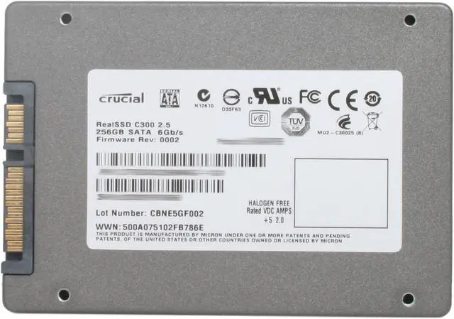 Alt view image 4 of 4 - Crucial RealSSD C300 2.5" 256GB SATA III MLC Internal Solid State Drive (SSD) CTFDDAC256MAG-1G1CCA