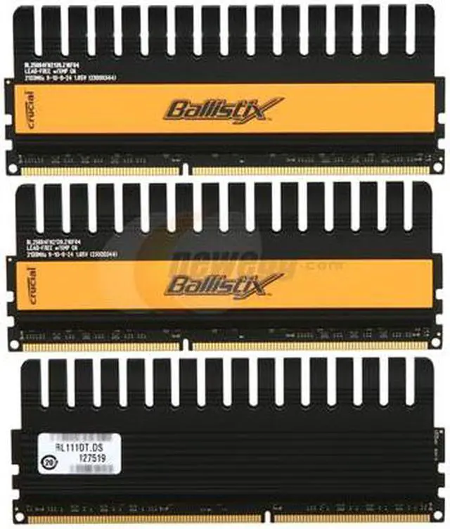Alt view image 2 of 3 - Crucial Ballistix 6GB (3 x 2GB) DDR3 2133 (PC3 17000) Desktop Memory with Thermal Sensor Model BL3KIT25664FN2139