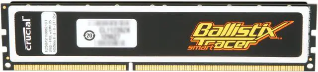 Alt view image 2 of 3 - Crucial Ballistix Smart Tracer 2GB DDR3 1600 (PC3 12800) Desktop Memory with Red/Green LEDs Model BL25664ST1608RG