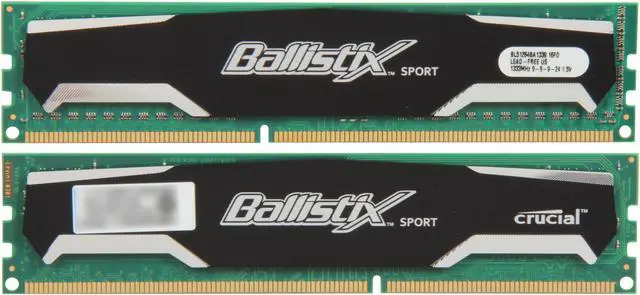 Alt view image 2 of 3 - Crucial Ballistix Sport 8GB (2 x 4GB) DDR3 1333 Desktop Memory Model BL2KIT51264BA1339