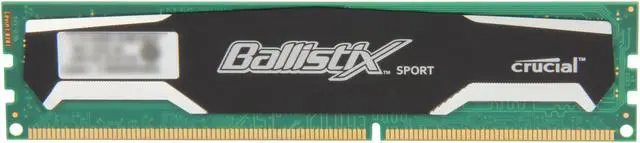 Alt view image 2 of 3 - Crucial Ballistix Sport 1GB DDR3 1600 Desktop Memory Model BL12864BA160A