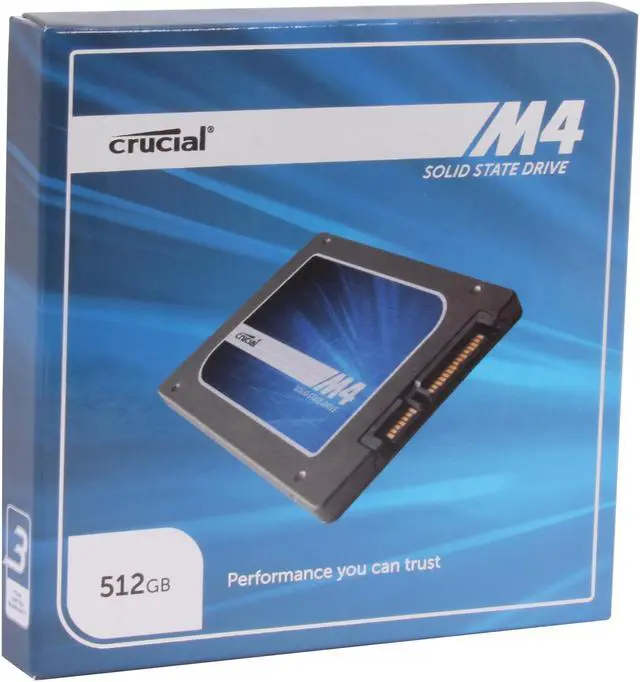 Main image of Crucial M4 2.5" 512GB SATA III MLC Internal Solid State Drive (SSD) CT512M4SSD2