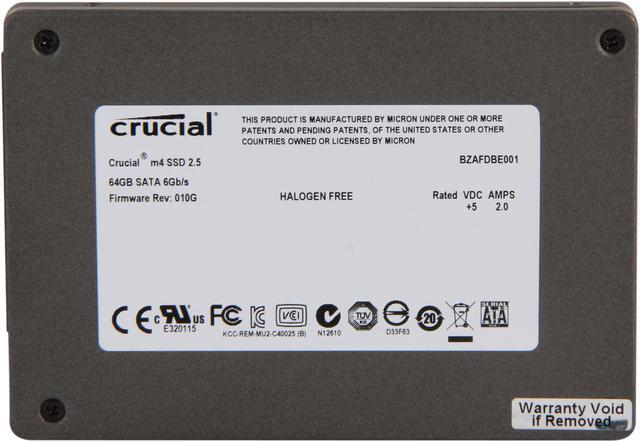 Alt view image 5 of 6 - Crucial M4 CT064M4SSD2CCA 2.5" 64GB SATA III MLC Internal Solid State Drive (SSD) with Transfer Kit